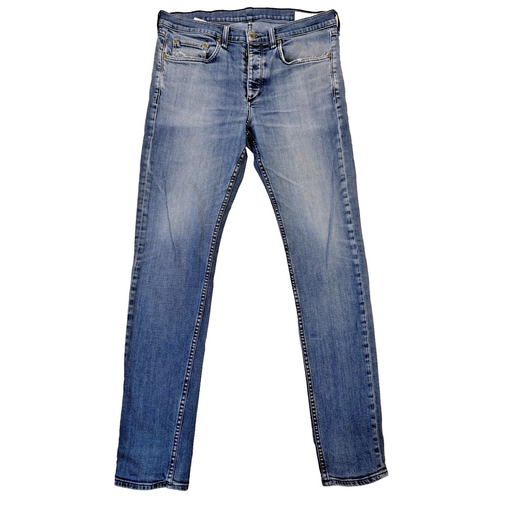 Rag & Bone Bayview Jeans Mens 33x30 Extra Slim Distressed Stretch Designer